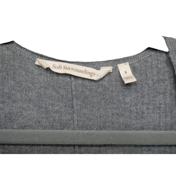 Soft Surroundings Open Cardigan Sweater Duster Size S Lightweight Cotton Modal - Picture 3 of 9